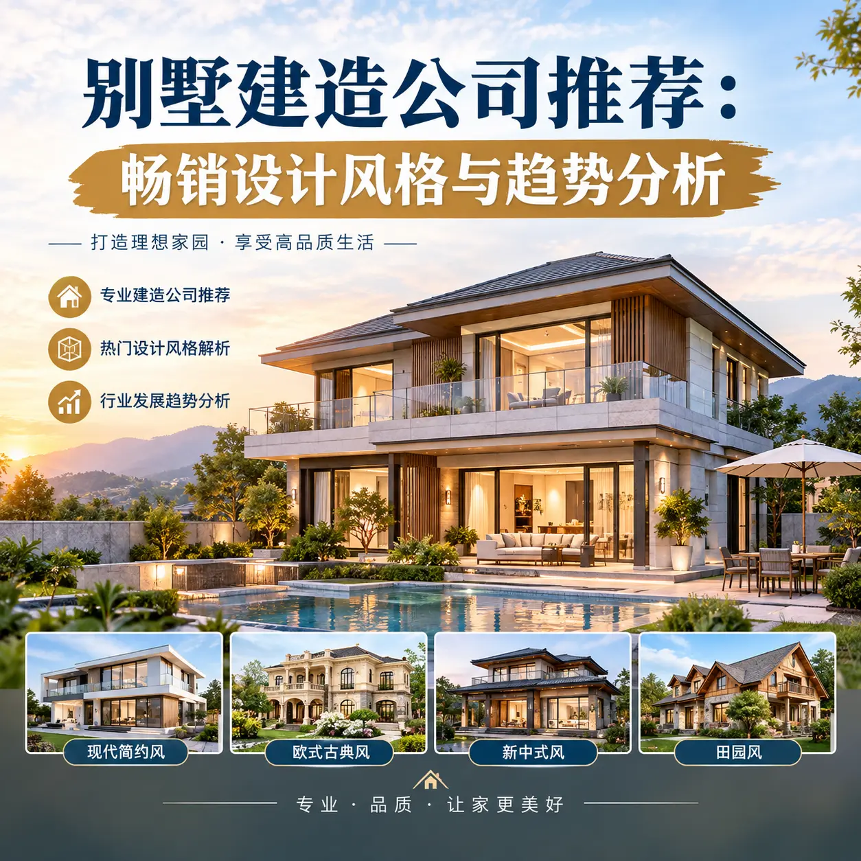 别墅建造公司推荐： 仁怀 畅销设计风格与趋势分析