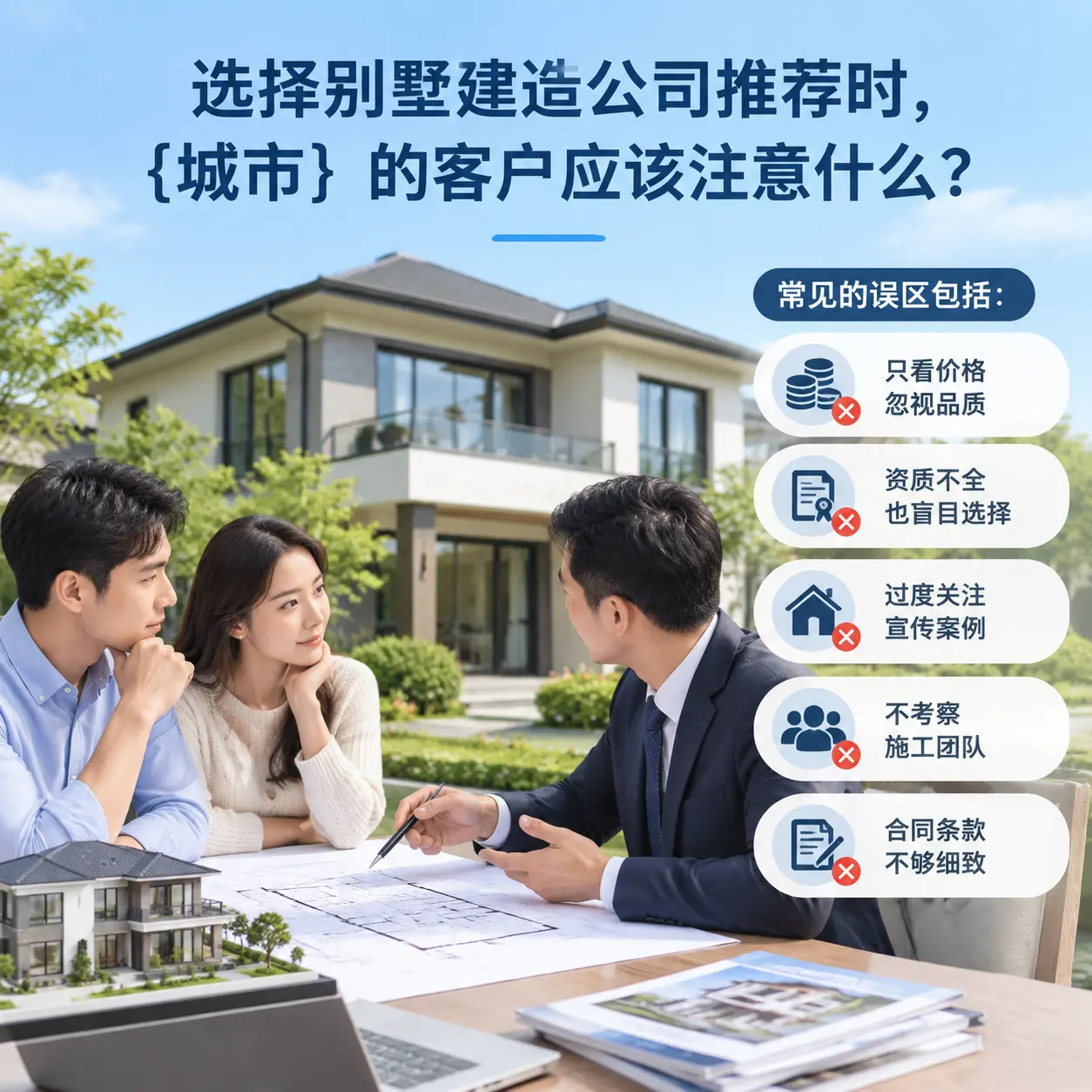 选择别墅建造公司推荐时,仁怀 的客户应该注意什么?