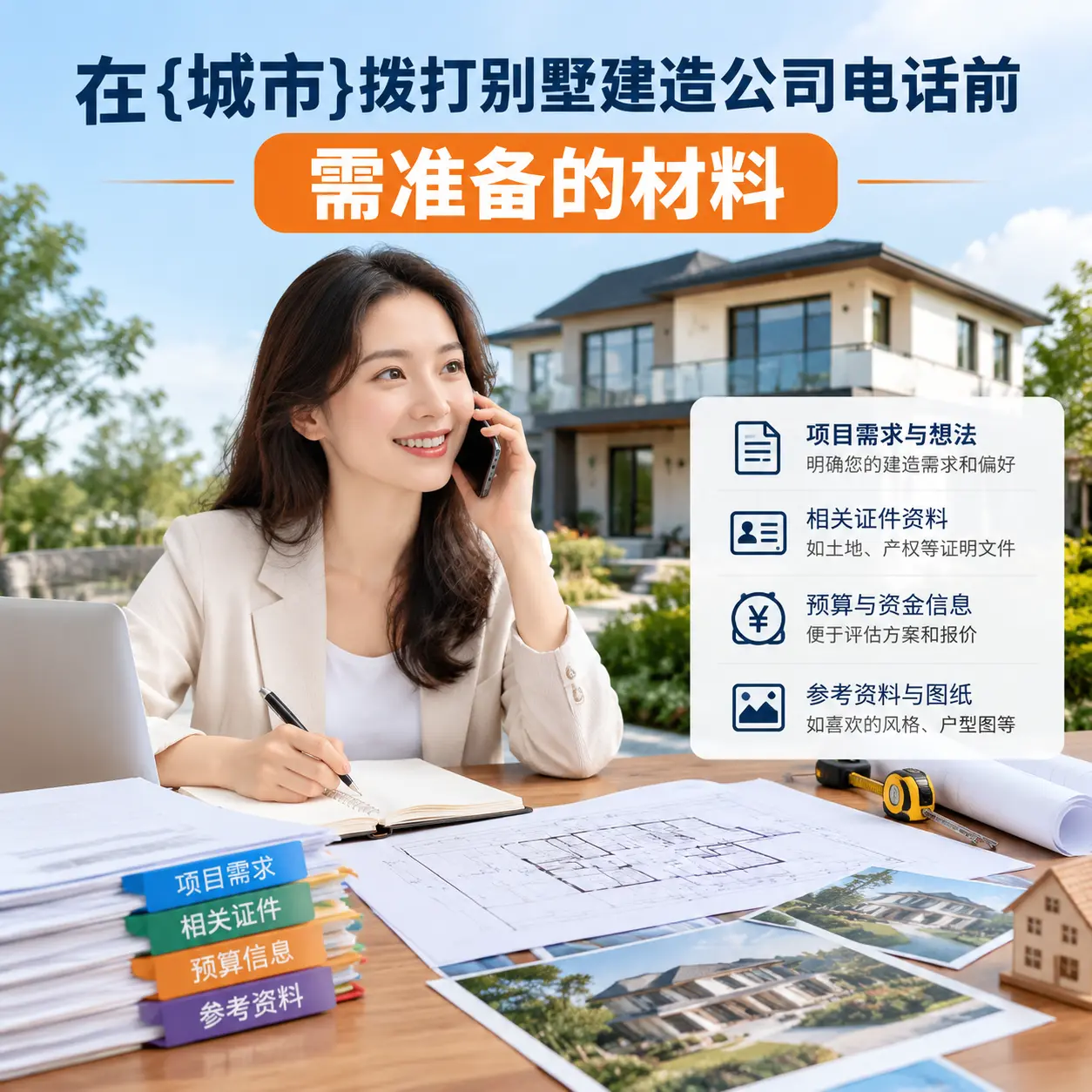 在仁怀拨打别墅建造公司电话前需准备的材料