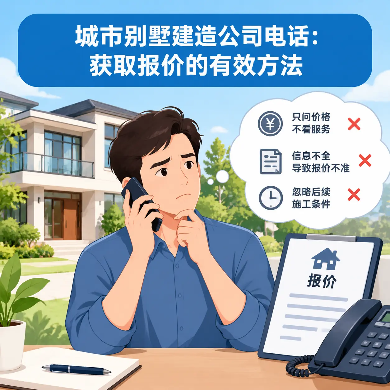仁怀别墅建造公司电话：获取报价的有效方法